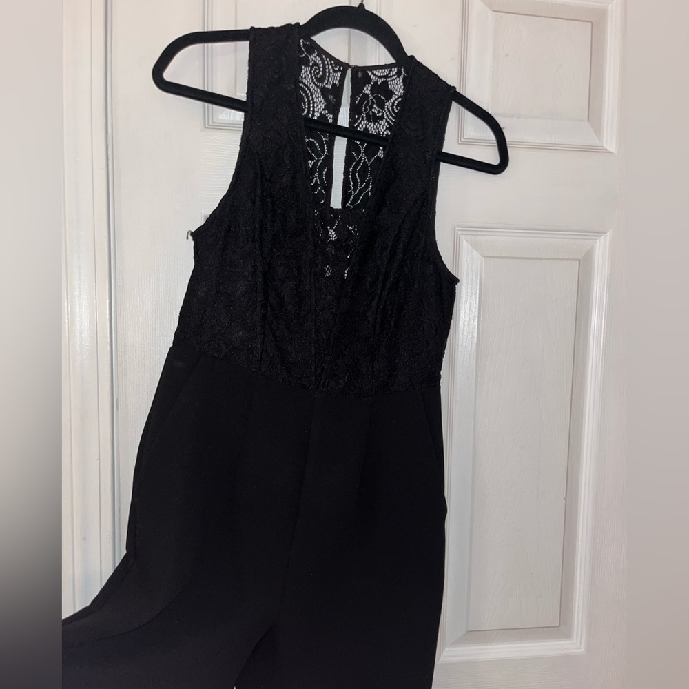 BCBGeneration Black Jumpsuit - Size 6 - Picture 5 of 7